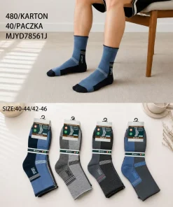 Skarpety MĘSKIE,size 40-46,Paczka 40szt,mix kolor