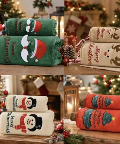 Ręczniki mikrofibra “ świętowanie 🥳🎄🍾” Rozmiar : 70/140