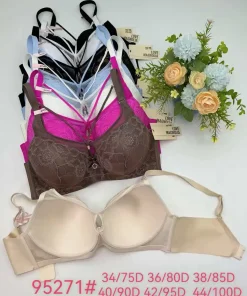 Biustonosz D Damskie, size 34/75-44/100,paczka 6szt,1kolor