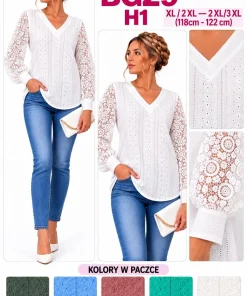 Bluzki Damskie ,Size xl/2xl-2/3xl,paczka 12szt, mix kolor