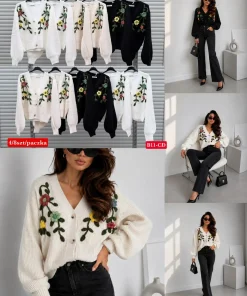 Swetry damskie ,size uni,Paczka 6szt ,mix kolor
