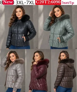 Kurtki Damskie,size 3xl-7xl,paczka 5szt,1kolor