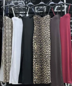 Sukienki Damskie WŁOSKA,Size uni,paczka 6szt, mix kolor