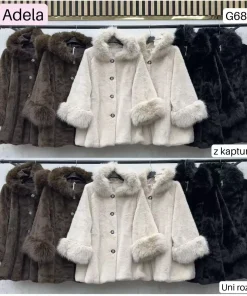 Kurtki Damskie WŁOSKA,Size uni,paczka 6szt, mix kolor
