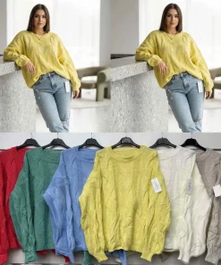 Swetry damskie,size uni,paczka 6szt,mix kolor