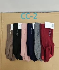 Rękawiczki Damskie , paczka 12szt,mix kolor