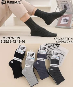Skarpety MĘSKIE,size 39-46,Paczka 40szt ,mix kolor