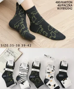 Skarpety Damsskie,size 35-42,Paczka 40szt ,mix kolor
