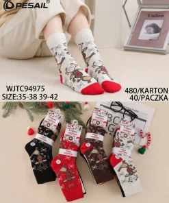 Skarpety Damskie,size 35-42,paczka 40szt,mix kolor