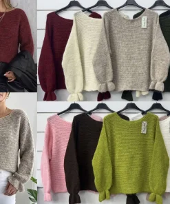Swetry Damskie WŁOSKA,Size uni,paczka 6szt, mix kolor