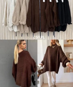 Swetry Damskie WŁOSKA,Size uni,paczka 6szt, mix kolor
