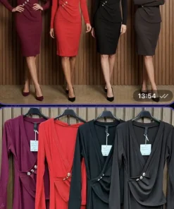 Sukienki Damskie WŁOSKA,Size uni,paczka 6szt, mix kolor