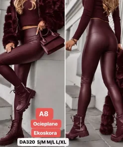 Spodnie skórzane Damskie,size s/m-l/xl,paczka 12szt,1kolor