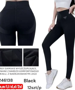 Leginsy Damskie,size s/m-xl/2xl,Paczka 12szt ,1 kolor