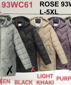 Kurtki damskie,size 2-7xl,Paczka 6szt ,1kolor