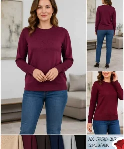 Swetry Damskie,size m-2xl,paczka 12szt,mix kolor