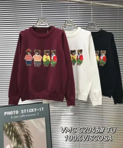 Swetry Damskie, size uni,paczka 12szt,mix kolor
