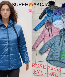 Kurtki damskie,size 3-7xl,Paczka 5szt ,1kolor