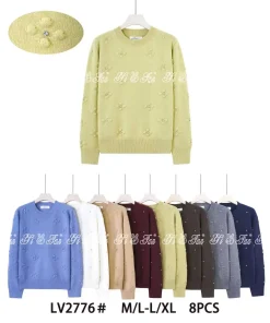 Swetry Damskie ,Size m/l-l/xl,paczka 8szt, mix kolor