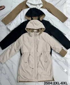 Kurtki damskie,size 2-7xl,Paczka 6szt ,1kolor