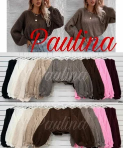 Swetry damskie,size uni,paczka 6szt,mix kolor