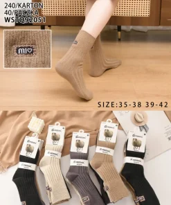 Skarpety Damskie,size 35-42,Paczka 40szt,mix kolor