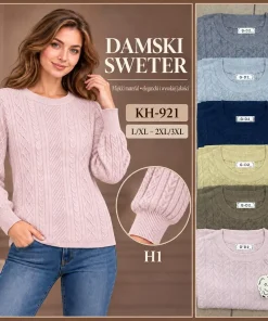 Swetry damskie ,size l/xl-2/3xl,Paczka 12szt ,mix kolor