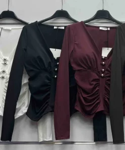 Bluzki Damskie WŁOSKA,Size uni,paczka 6szt, mix kolor