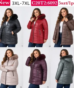 Kurtki Damskie,size 3xl-7xl,paczka 5szt,1kolor