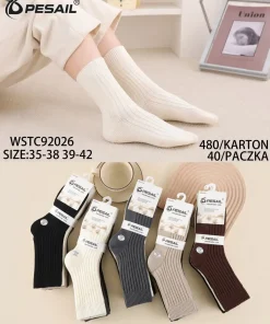 Skarpety Damsskie,size 35-42,Paczka 40szt ,mix kolor