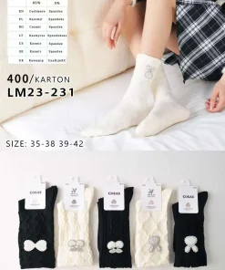 Skarpety Damskie,size 35-42,Paczka 40szt,mix kolor