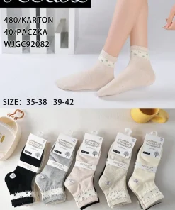 Skarpety Damskie,size 35-42,Paczka 40szt ,mix kolor