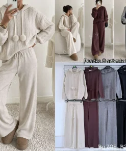 Komplety Damskie WŁOSKA,Size uni,paczka 6szt, mix kolor