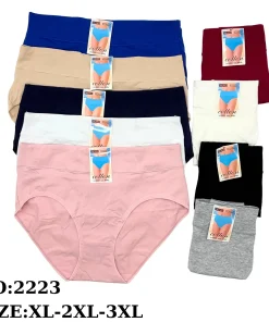 Majtki Damskie, size xl-3xl,paczka 24szt,mix kolor