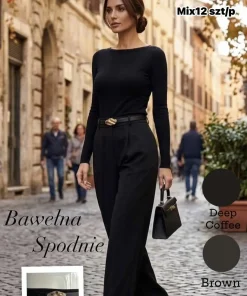 Spodnie Damskie,size s/m-2xl/3xl,paczka 12szt,mix kolor