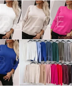 Swetry Damskie WŁOSKA,Size uni,paczka 6szt, mix kolor