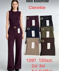 Spodnie Damskie,size 2/3-5/6xl,Paczka 12szt,mix kolor