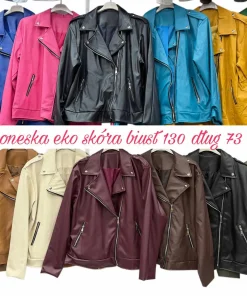 Kurtki skórzane Damskie,size uni,Paczka 6szt,mix kolor