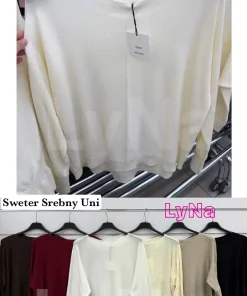 Swetry Damskie WŁOSKA,Size uni,paczka 6szt, mix kolor