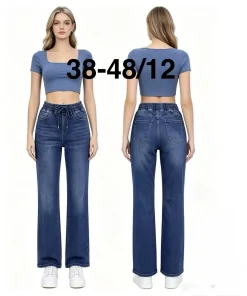 Jeansy Damskie,size 38-48,Paczka 12szt ,1kolor