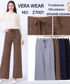 Spodnie Damskie,size uni,Paczka 12szt,mix kolor