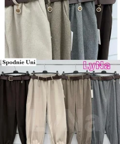 Spodnie Damskie WŁOSKA,Size uni,paczka 6szt, mix kolor