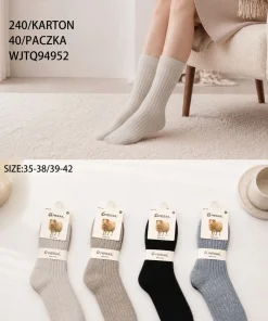 Skarpety Damskie,size 35-42,Paczka 40szt,mix kolor