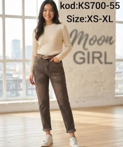 Jeansy Damskie,size xs-xl,Paczka 12szt ,1kolor
