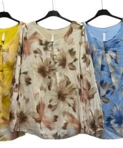 Bluzki Damskie WŁOSKA,Size uni,paczka 6szt, mix kolor