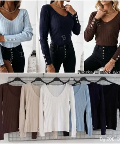 Swetry Damskie WŁOSKA,Size uni,paczka 6szt, mix kolor