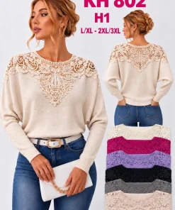 Swetry damskie,size l/xl-2/3xl,paczka 12szt,mix kolor
