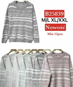 Swetry damskie,Size m/l-xl/2xl,paczka 12szt,mix kolor