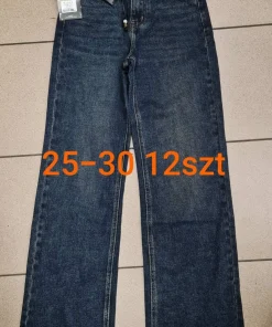 Jeansy Damskie,size 25-30,paczka 12szt,1kolor