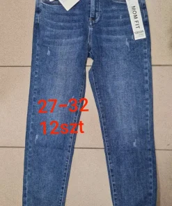 Jeansy Damskie, size 27-32,paczka 12szt,1kolor